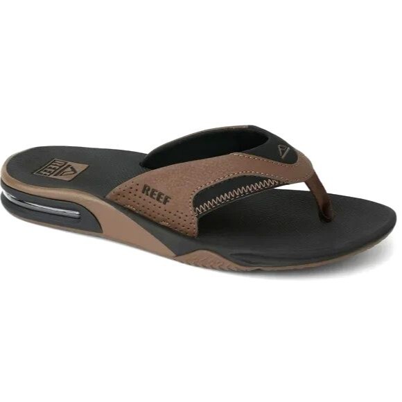 Reef Fanning Men's Bottle Opener Flip-Flop Thong Beach Sandals  US 12  NWOB - Picture 1 of 13